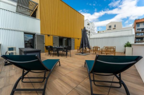 Port Marianne à Montpellier avec terrasse XXL